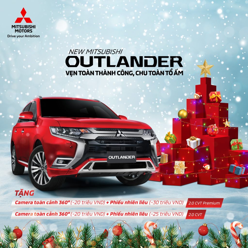 Outlander Khuyến mại tháng 12 tại Mitsubishi Việt Hồng - Hoàng Mai